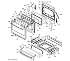 GE P2S920SEF2SS door & drawer parts diagram