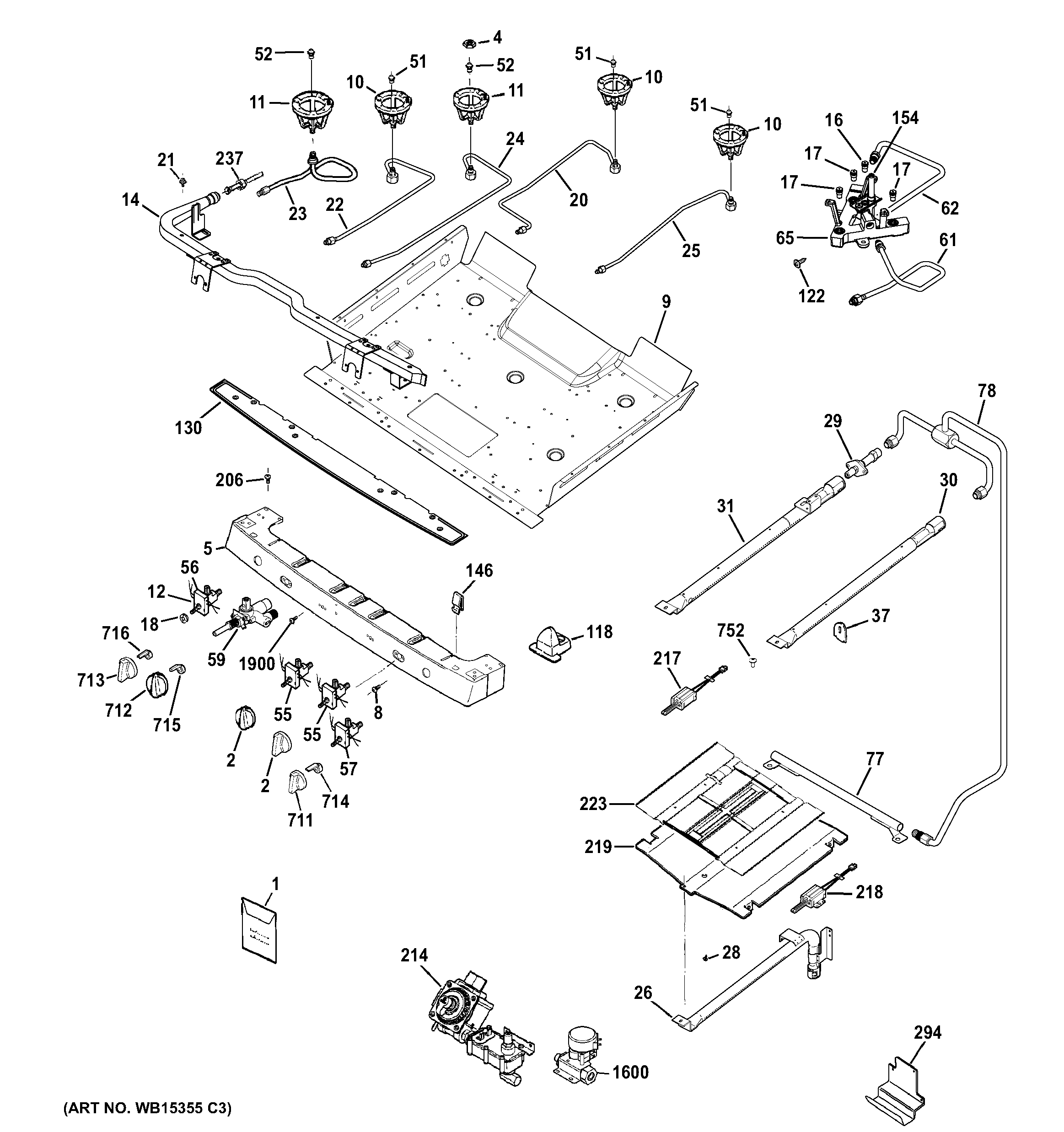 Gas & burner parts