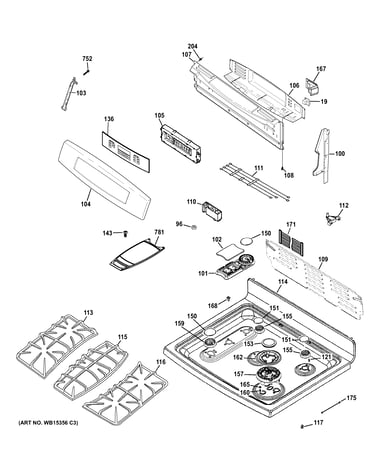 Control panel & cooktop