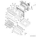 GE PGB945SEF3SS door & drawer parts diagram