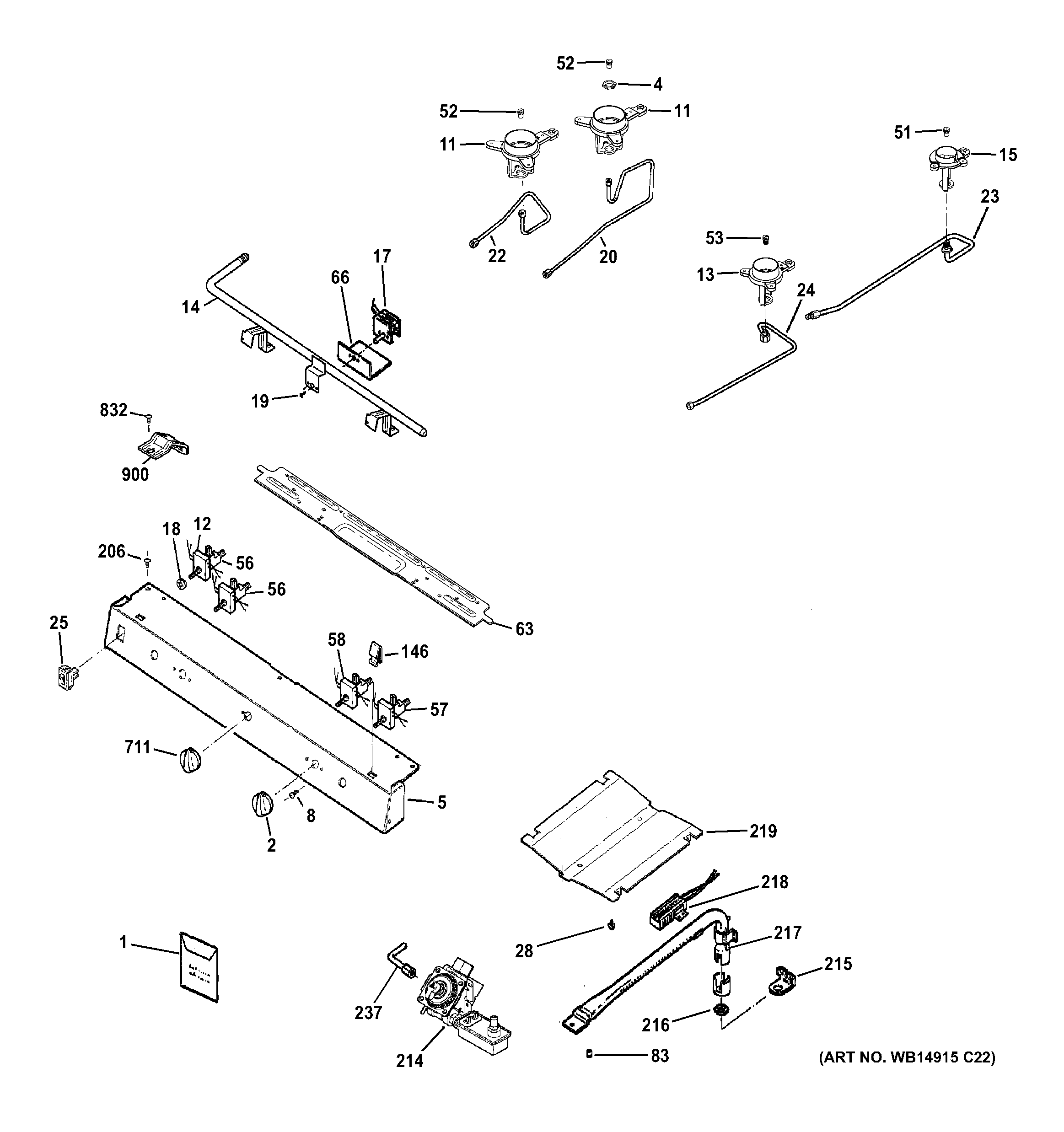 Gas & burner parts