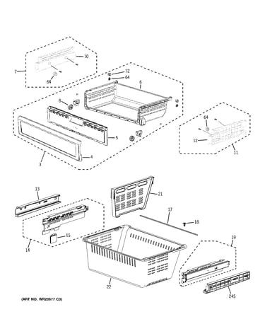 Freezer shelves