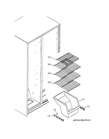 Freezer shelves