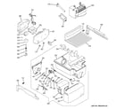 GE GSS25CGHECBB ice maker & dispenser diagram
