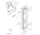 GE GSS25CGHECWW freezer door diagram