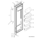 GE GSS25CGHECWW fresh food door diagram