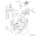 GE GSS25CGHECWW ice maker & dispenser diagram