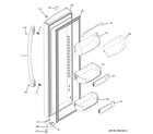 GE PSE25KSHEHSS fresh food door diagram