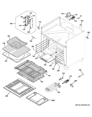 Oven cavity parts