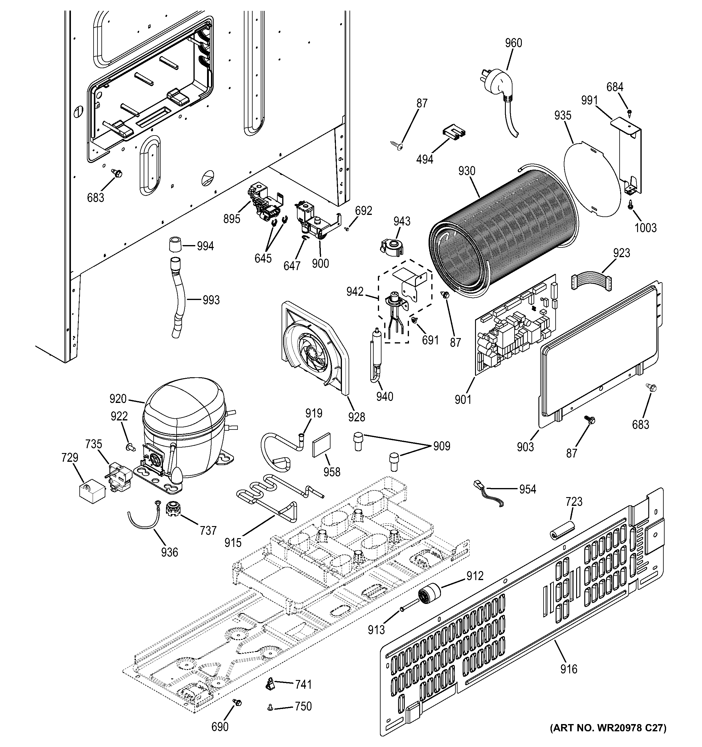 Machine compartment