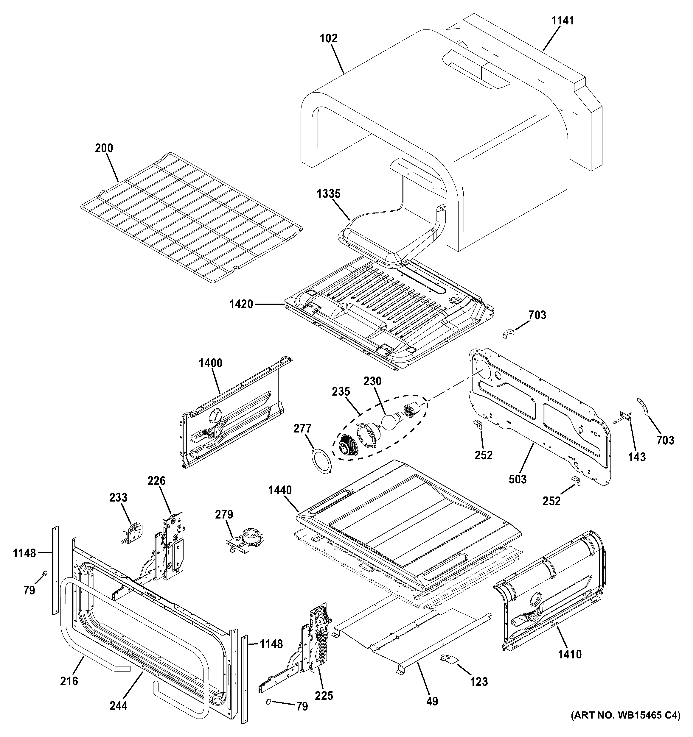 Upper oven