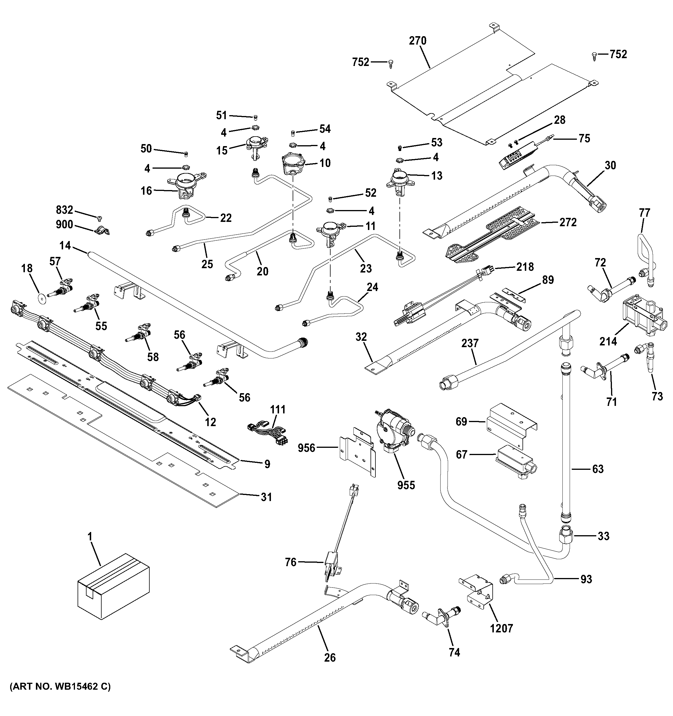 Gas & burner parts