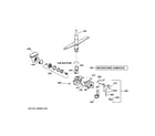 Hotpoint HDA3740G02SA motor-pump mechanism diagram