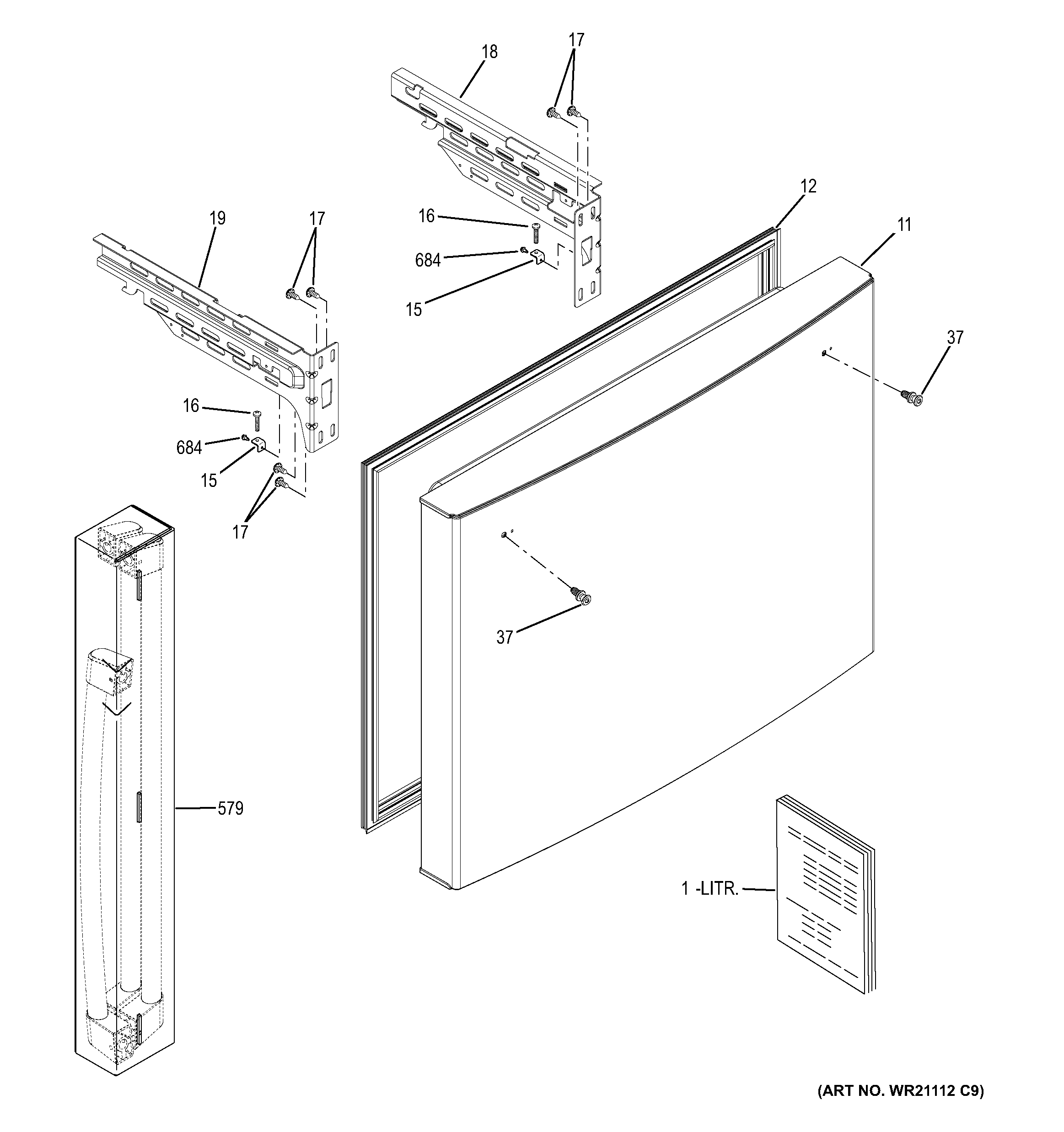 Freezer door