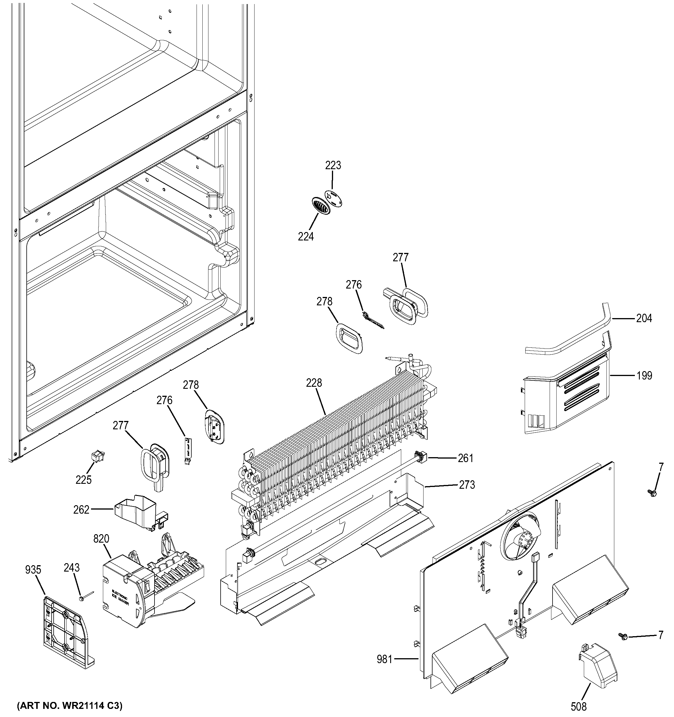 Freezer section