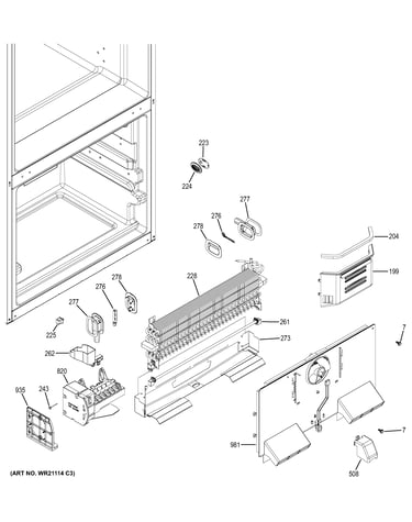 Freezer section