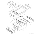 GE CNE25SSKAKSS freezer shelves diagram