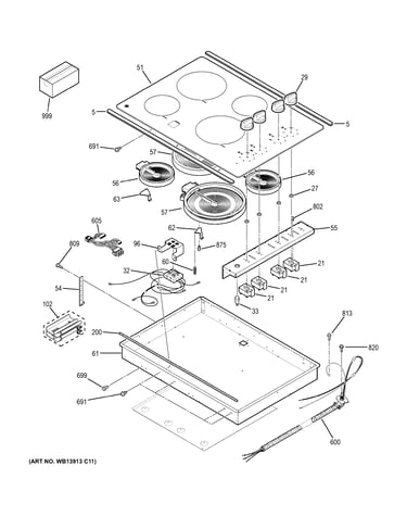 Control panel & cooktop