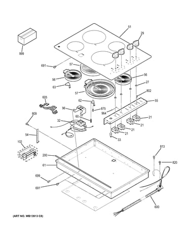 Control panel & cooktop