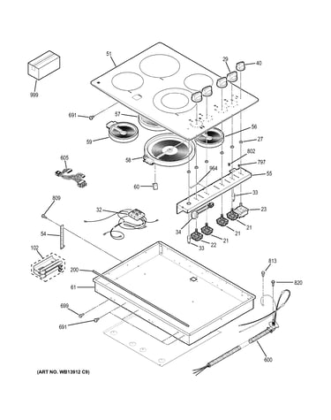 Control panel & cooktop