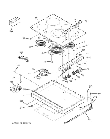 Control panel & cooktop