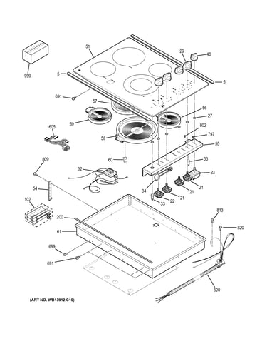 Control panel & cooktop