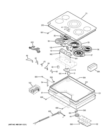 Control panel & cooktop