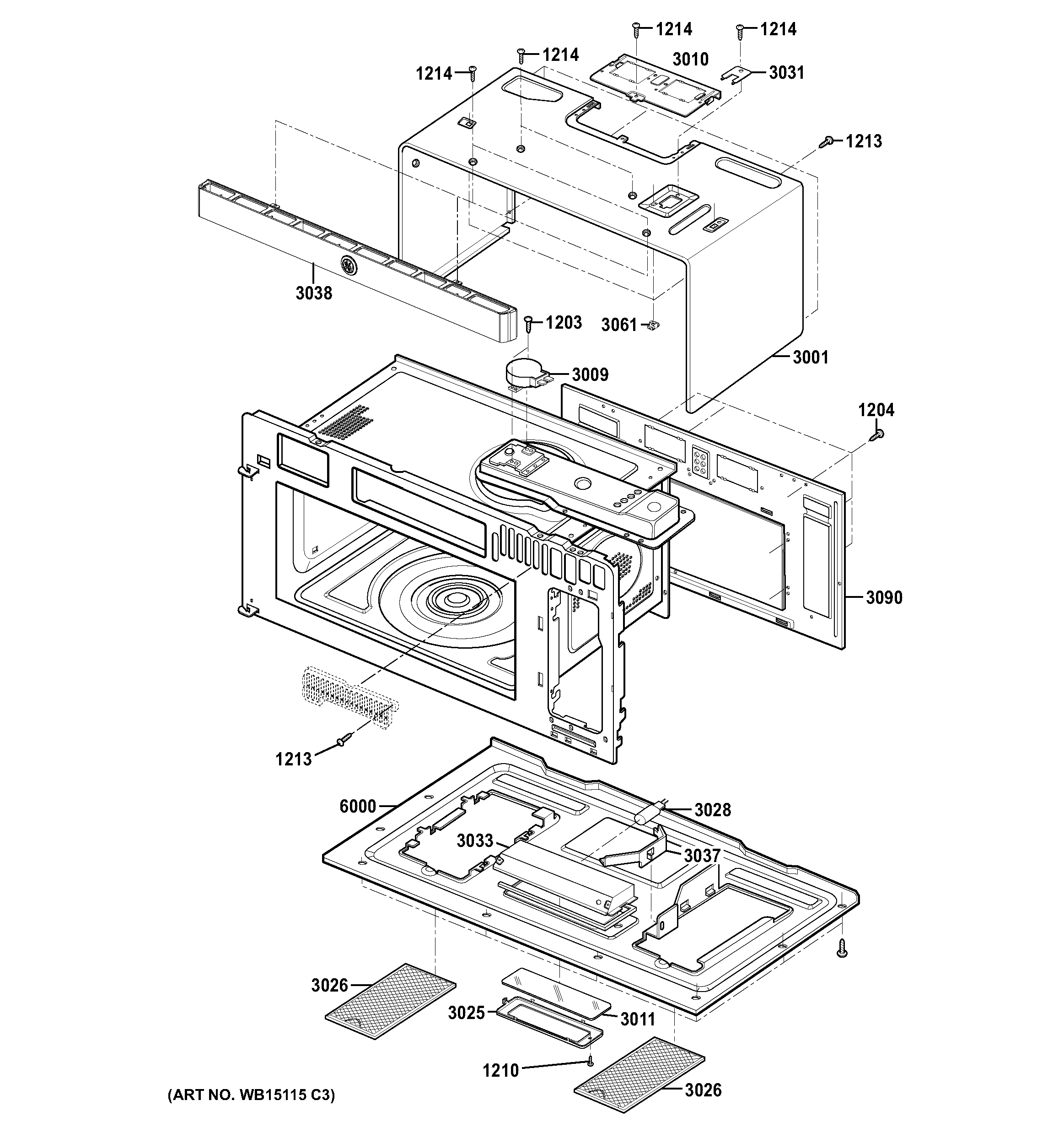 Oven cavity parts