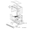 GE ZSC1201J1SS oven cavity parts diagram