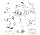GE DVM7195SK1SS oven cavity parts diagram