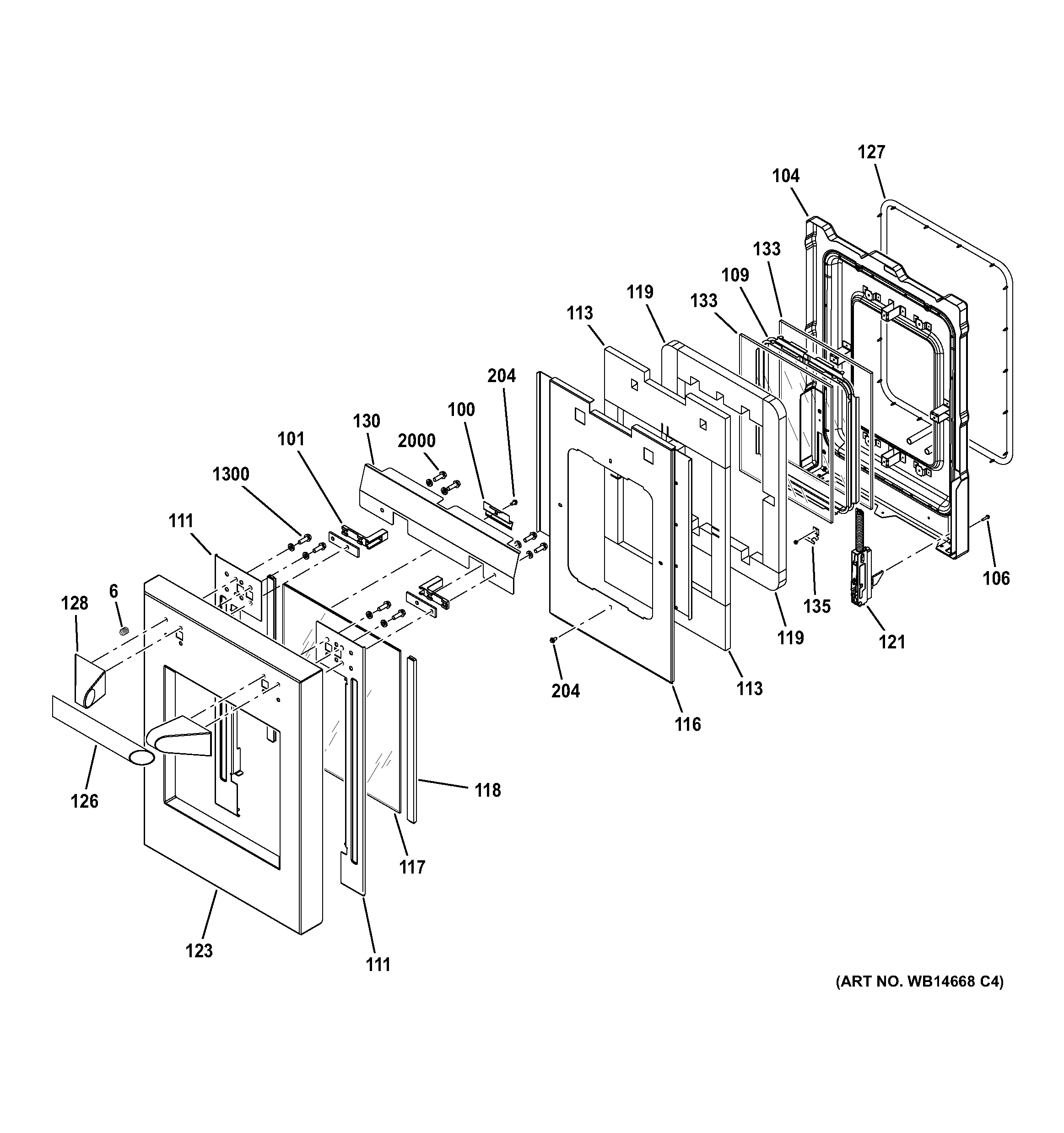 Small door assembly