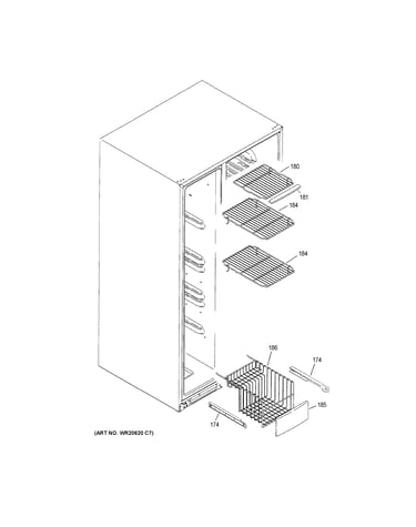Freezer shelves