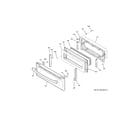 GE JCB865SJ3SS upper door diagram