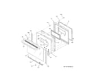 GE JBP23DN1CC door diagram