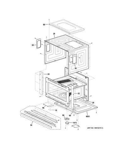 Oven cavity parts