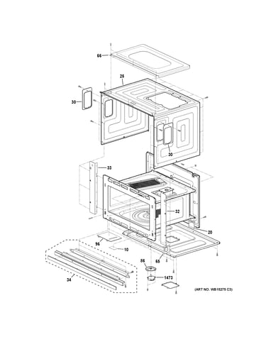 Oven cavity parts