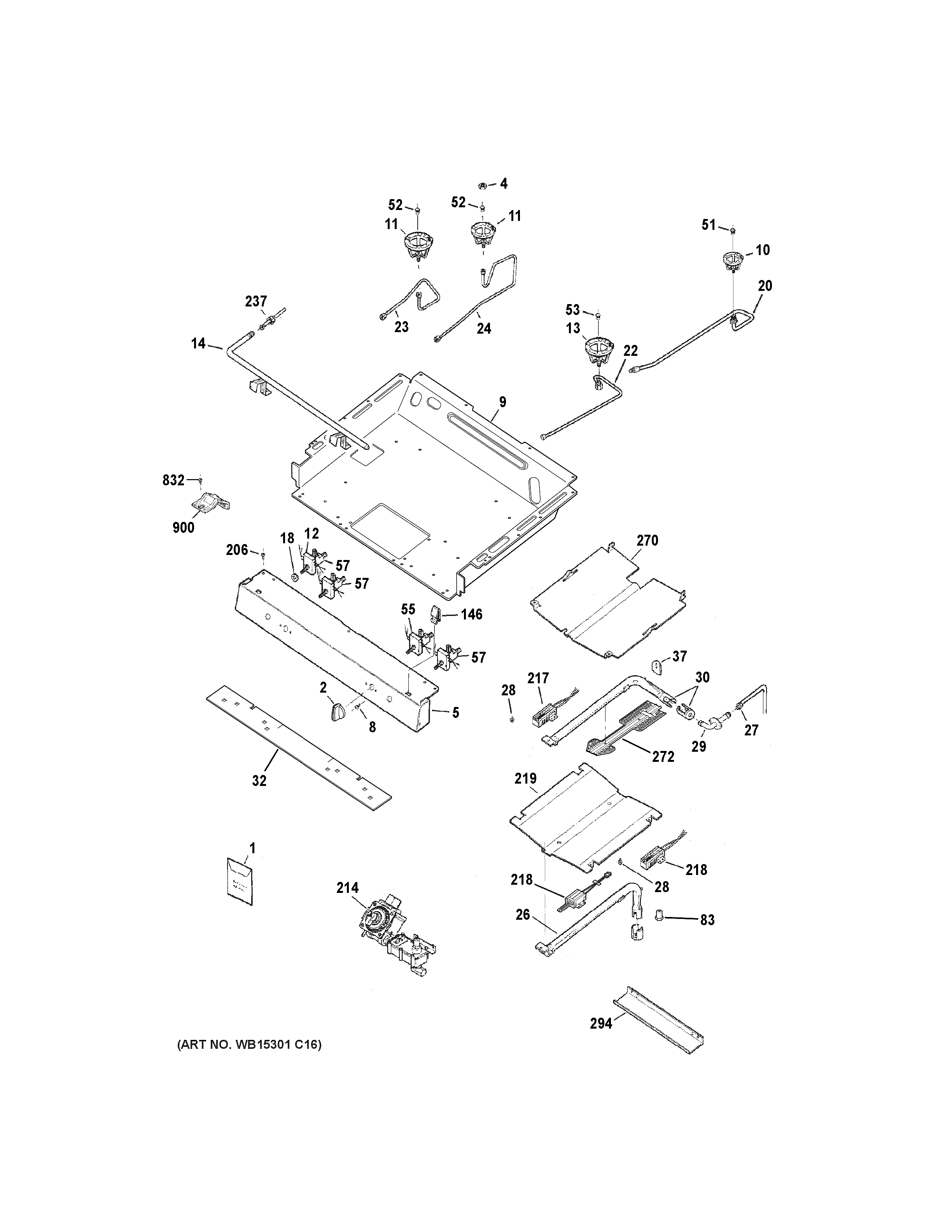 Gas & burner parts