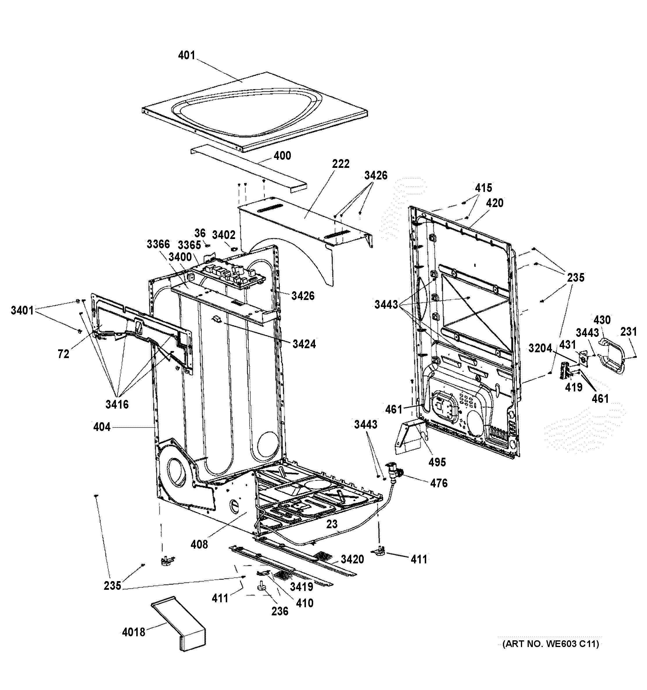 CABINET & TOP PANEL