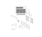 GE AEW06LVQ1 room air conditioner diagram