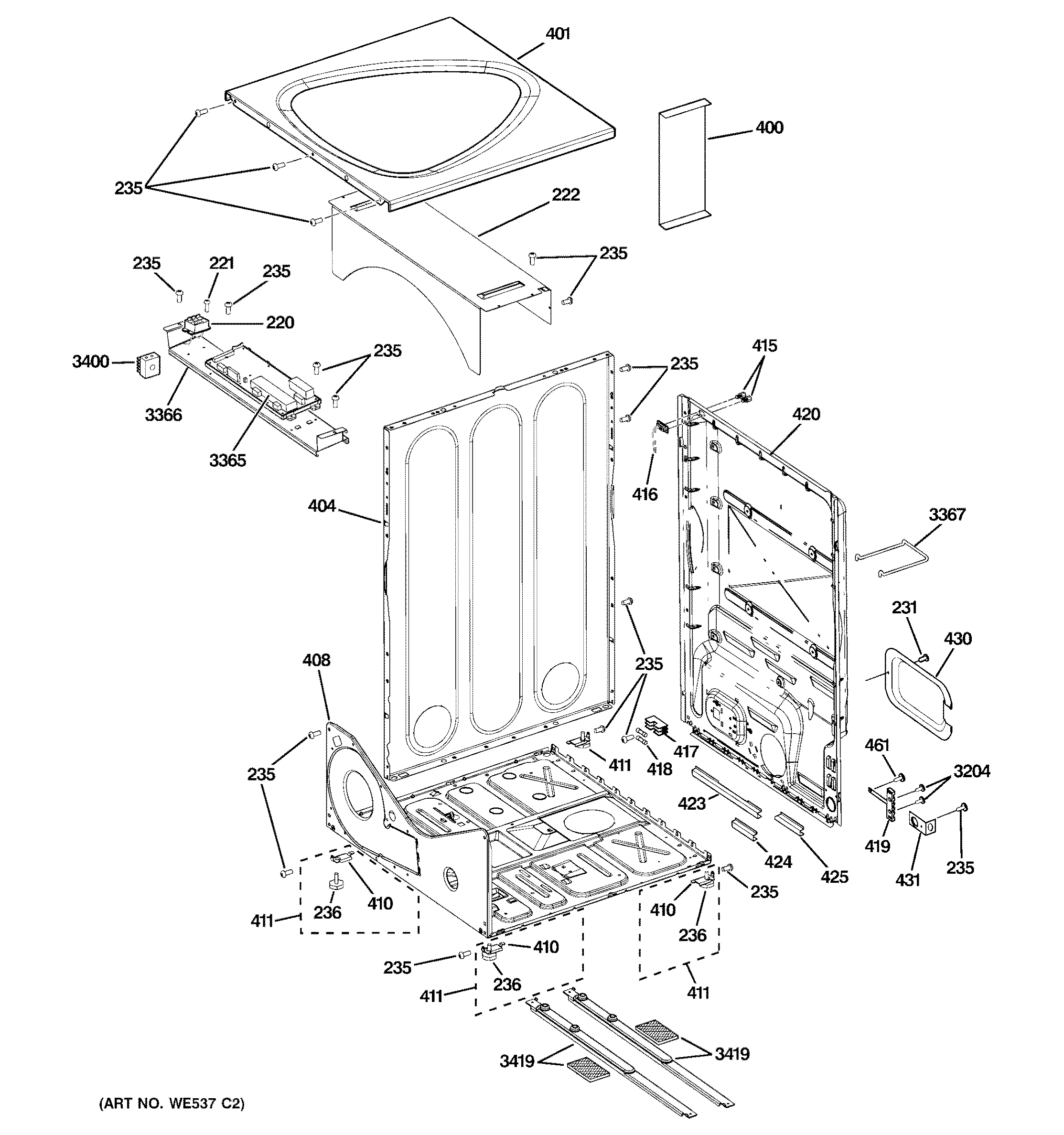 CABINET & TOP PANEL