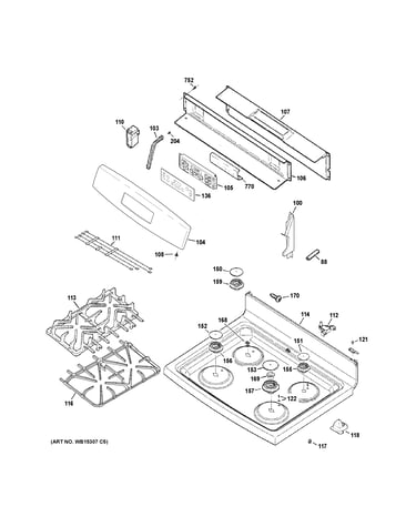 Control panel & cooktop