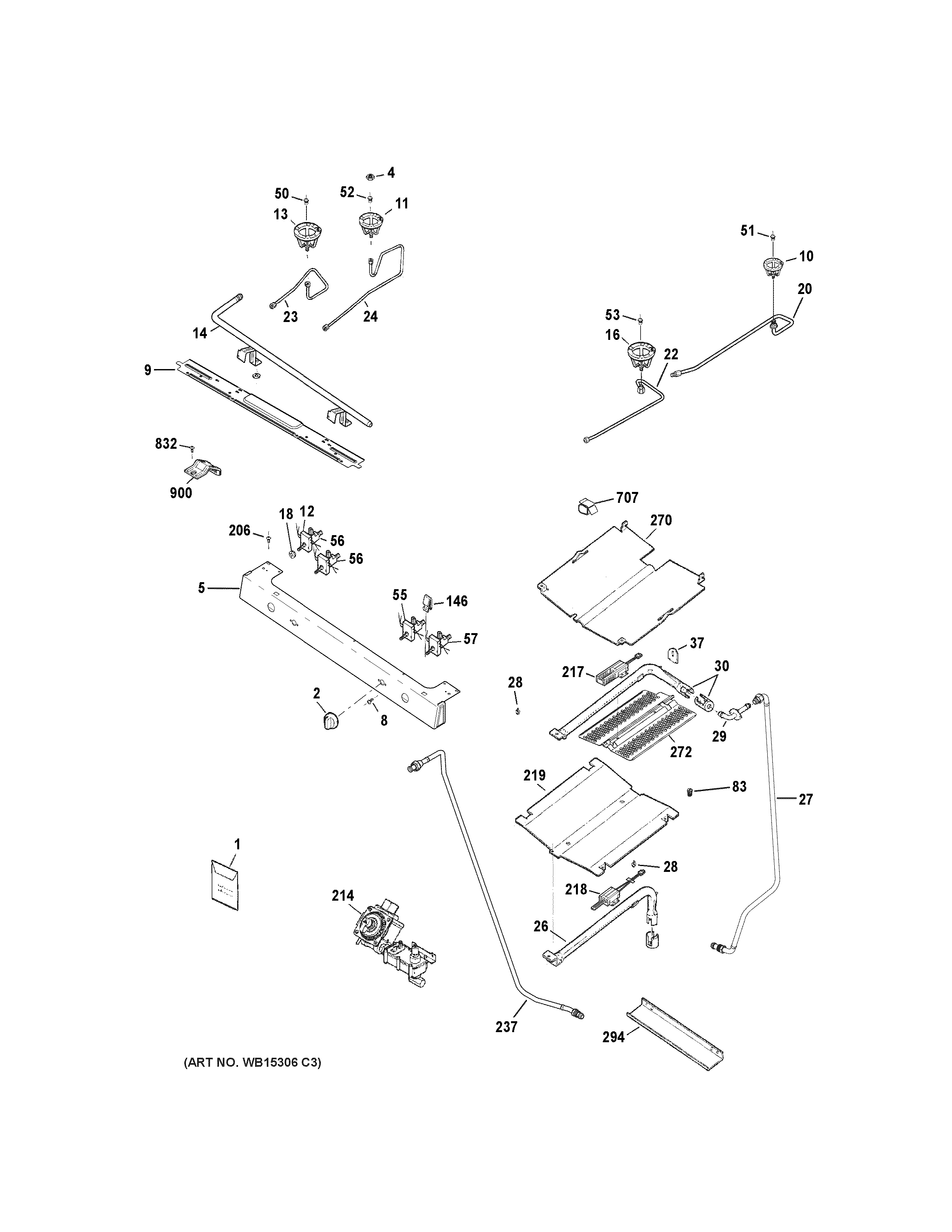 Gas & burner parts