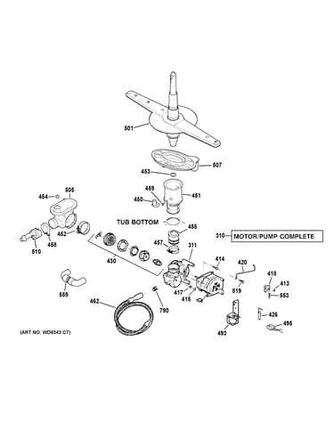 Motor-pump mechanism