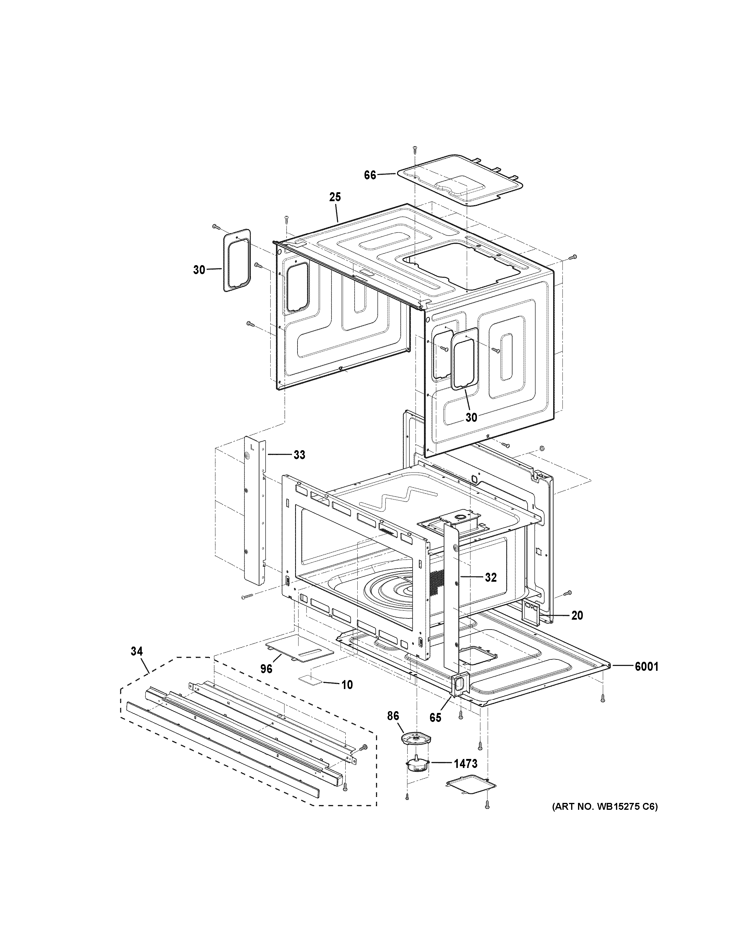 Oven cavity parts