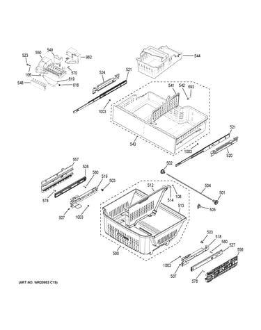 Freezer shelves