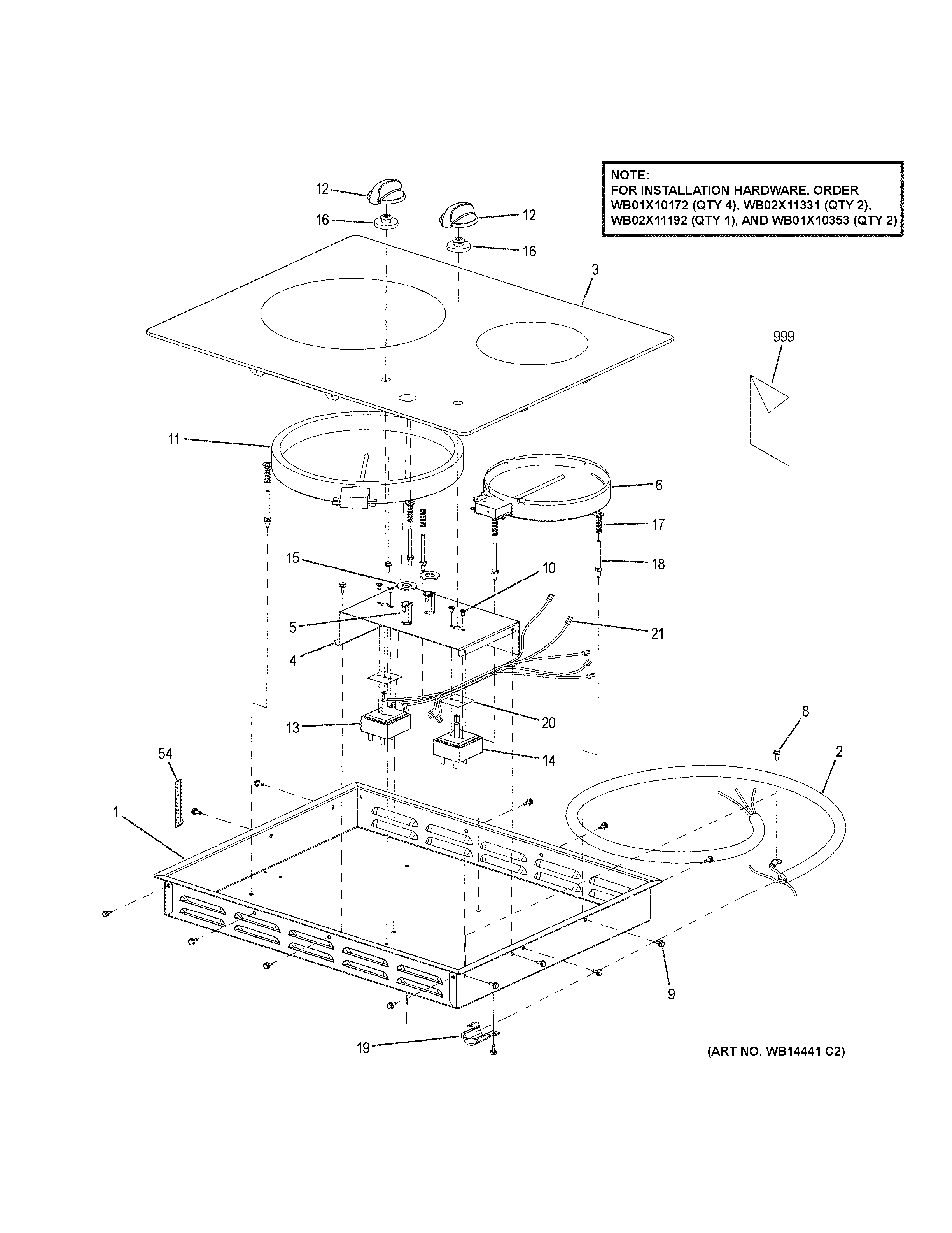 Control panel & cooktop