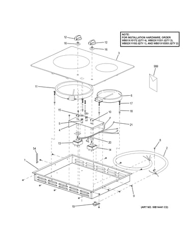 Control panel & cooktop