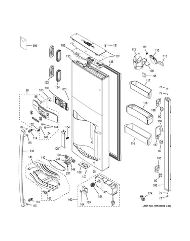 Dispenser door