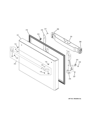 Freezer door