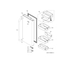 GE ZWE23PSHJSS fresh food door - rh diagram